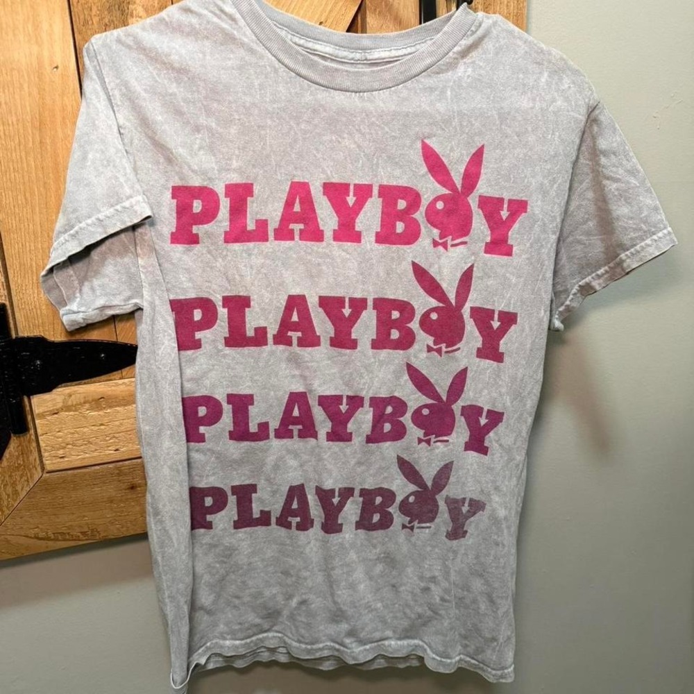 Gray playboy top
